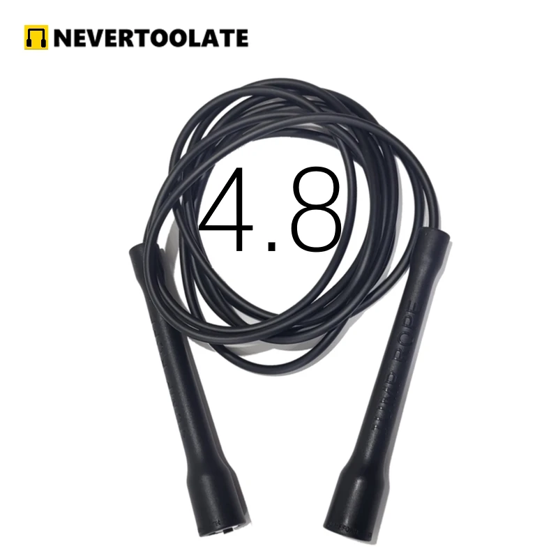 Long CC handle 15cm robust anti break easy hold beginner soft pvc jump rope skip freestyle elevate excersise fitness