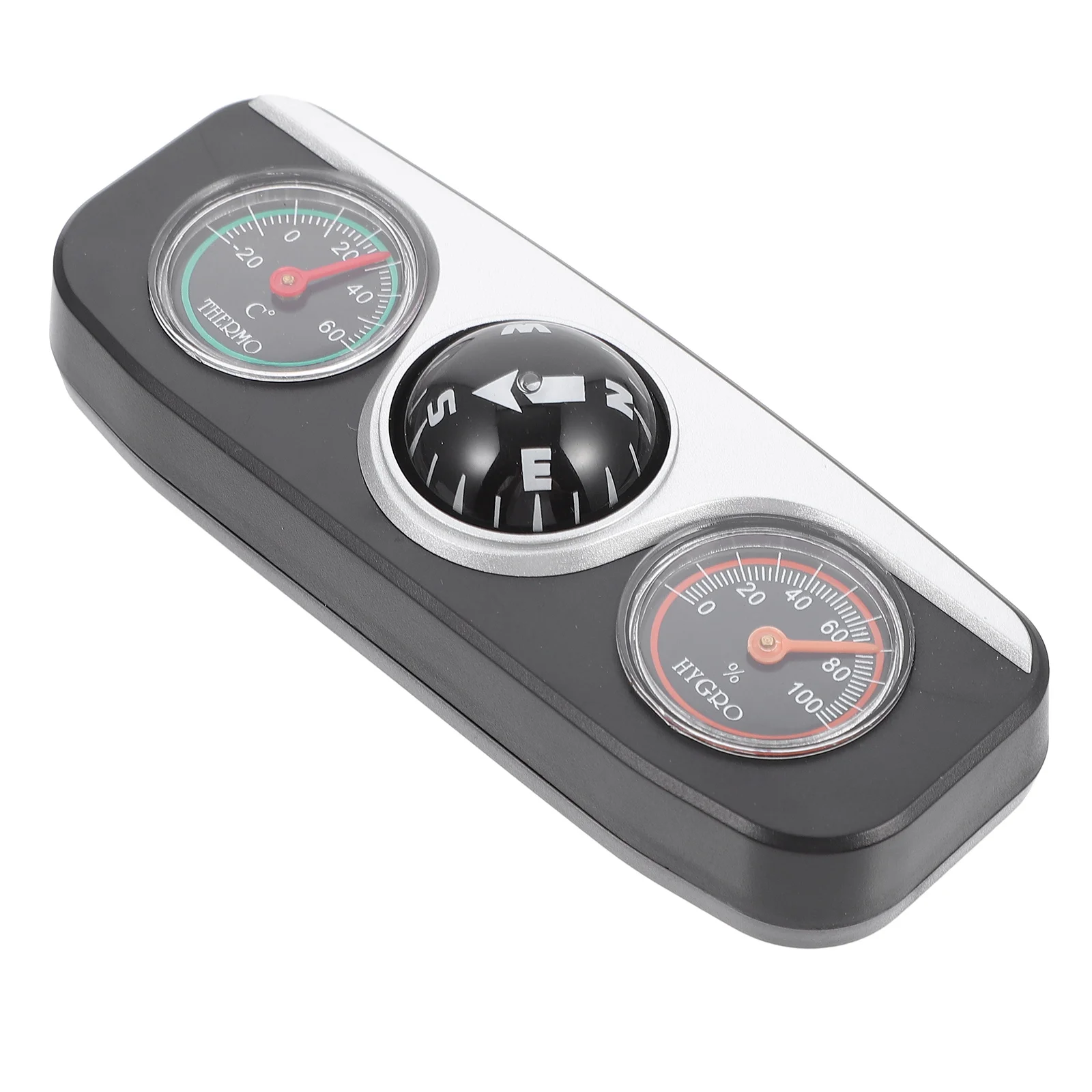 

Car Guide Balls Thermometer Hygrometer Compass Dash Mount Navigation Direction Vehicle ABS Mini Gadgets Travel