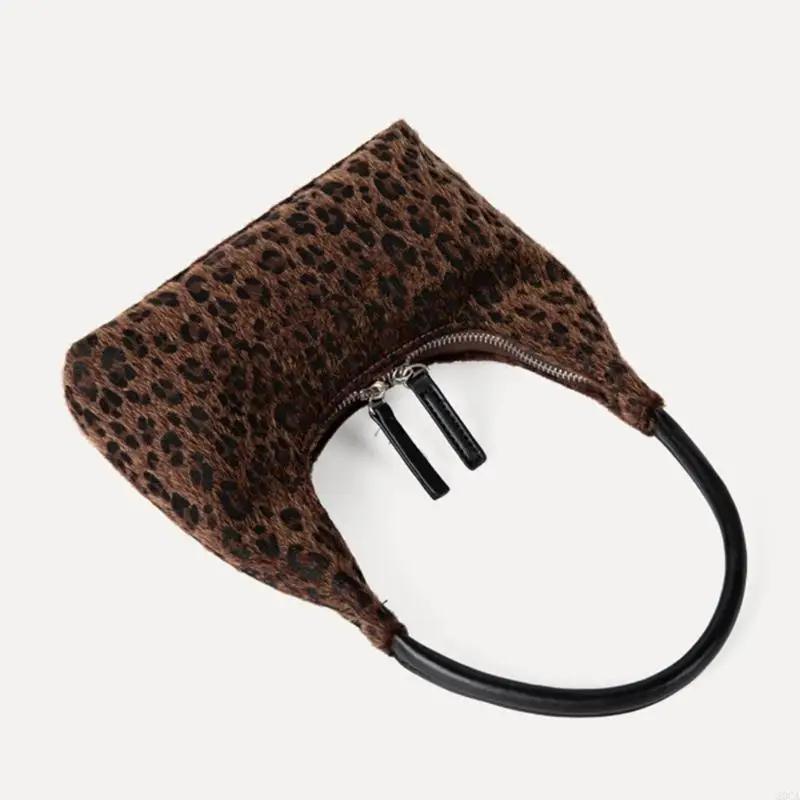 

Корейский стиль плюшевая сумочка леопардовая печать ретро Сумка для модных женщин 20CA