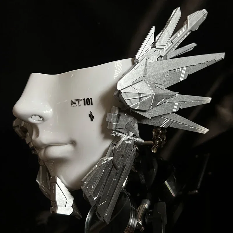 Cyberpunk mechanical Ji mask half face flying cos full face adult men and women mysterious mood beautiful woman technology sense