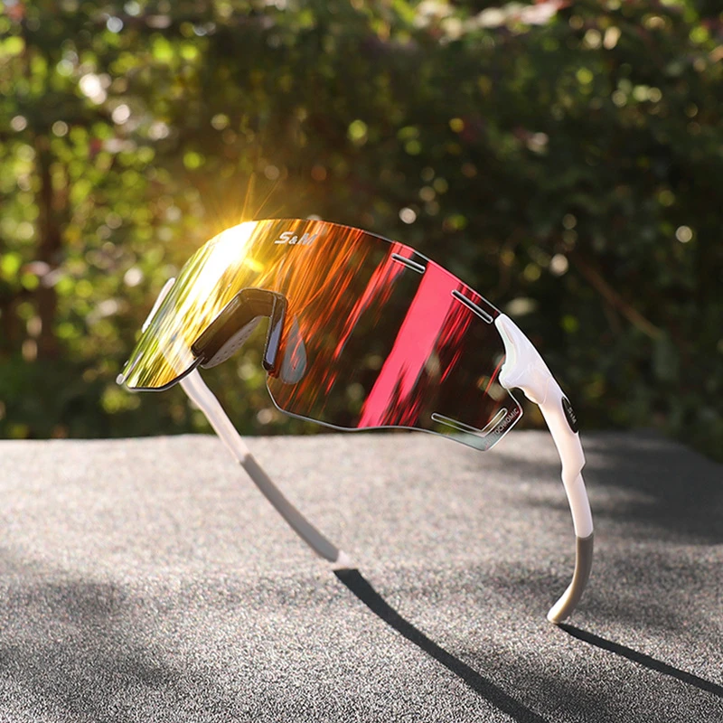 Summer Sale Multicolor Module Sports Sunglasses Motorcycle Glasses Polarized Polarized Light Goggles Transparent Color-changing