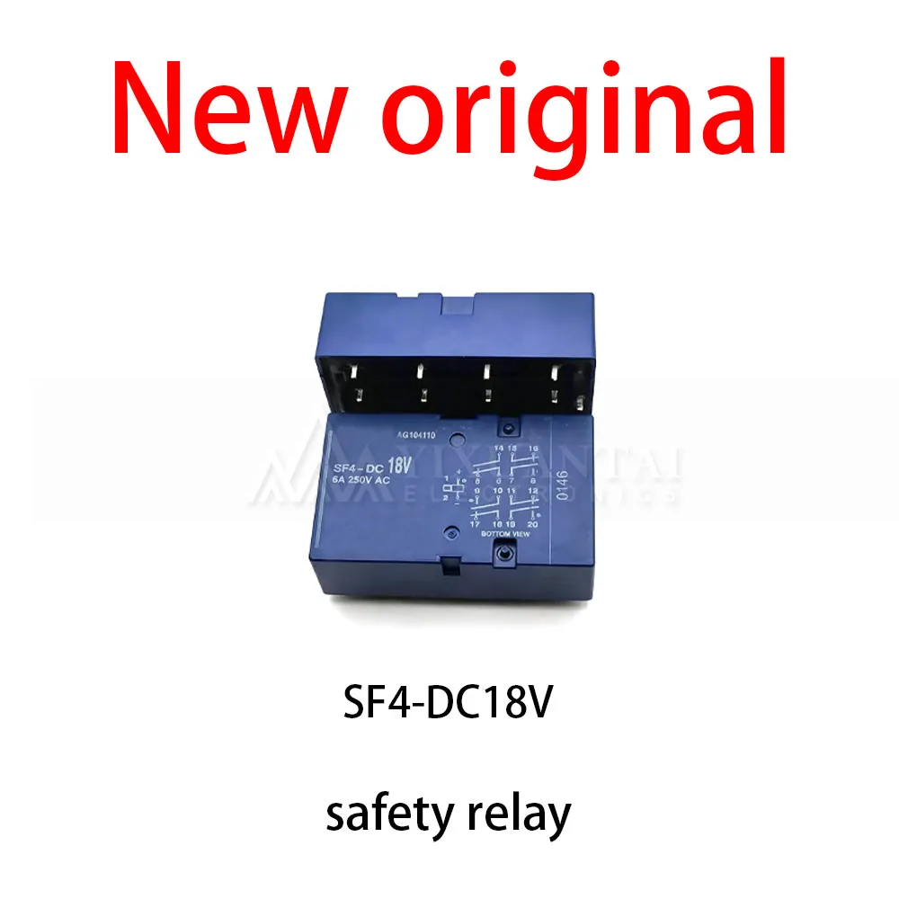 (1pcs) 100% New relay SF4-DC18V Safety relay with four open and four closed 18 pins