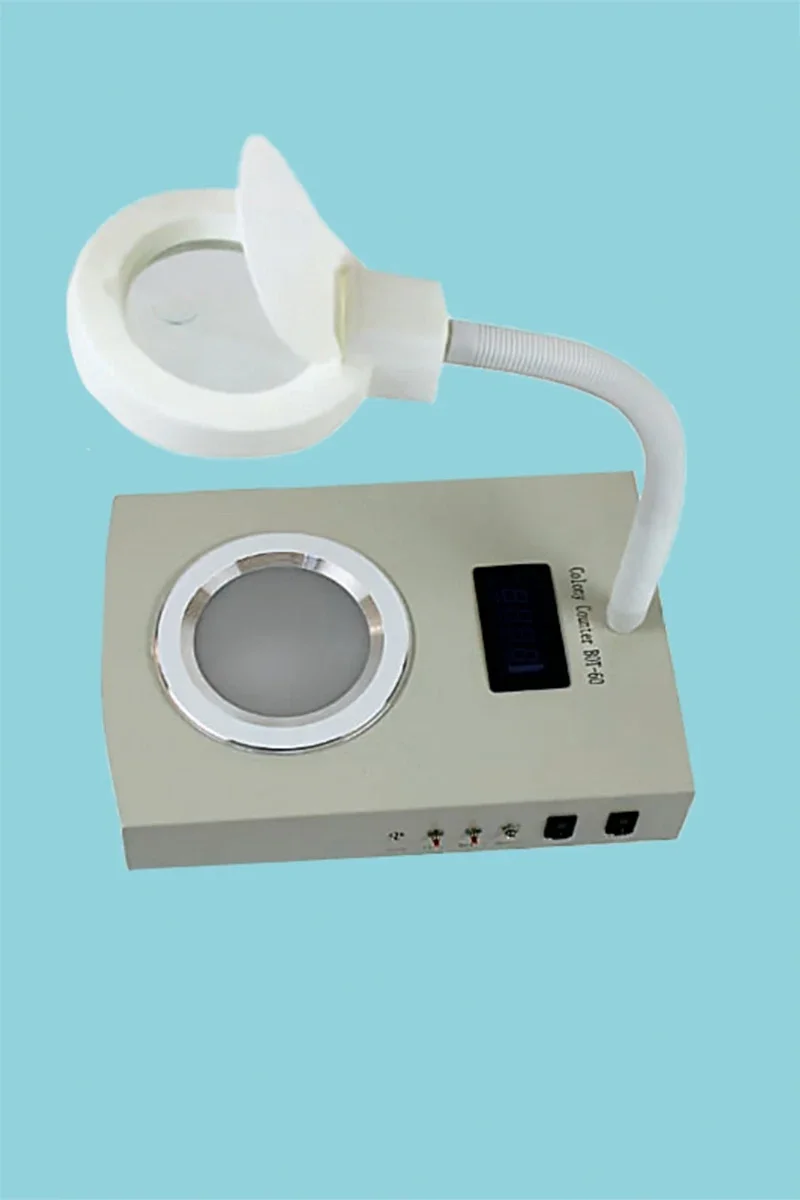 JUSTOP BOT-50 Plastic Lab Instrument Adjustable LED Light Source Bacterial Culture Quantity Magnification Detector Automatic