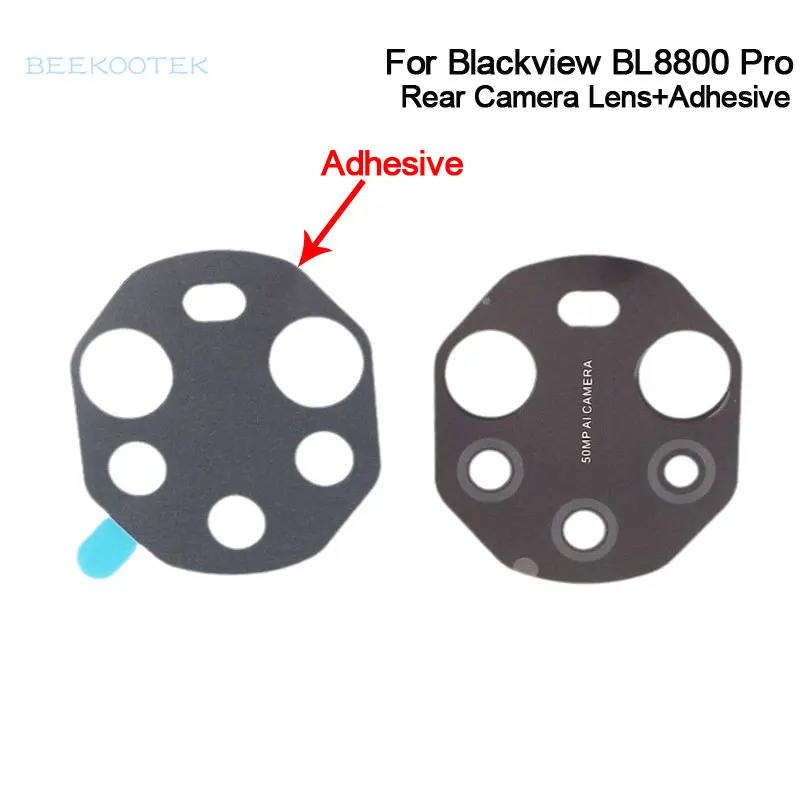 New Original Blackview BL8800 Pro Back Camera Lens Rear Camera Lens Glass Cover With Adhesive For Blackview BL8800 Pro Cellphone