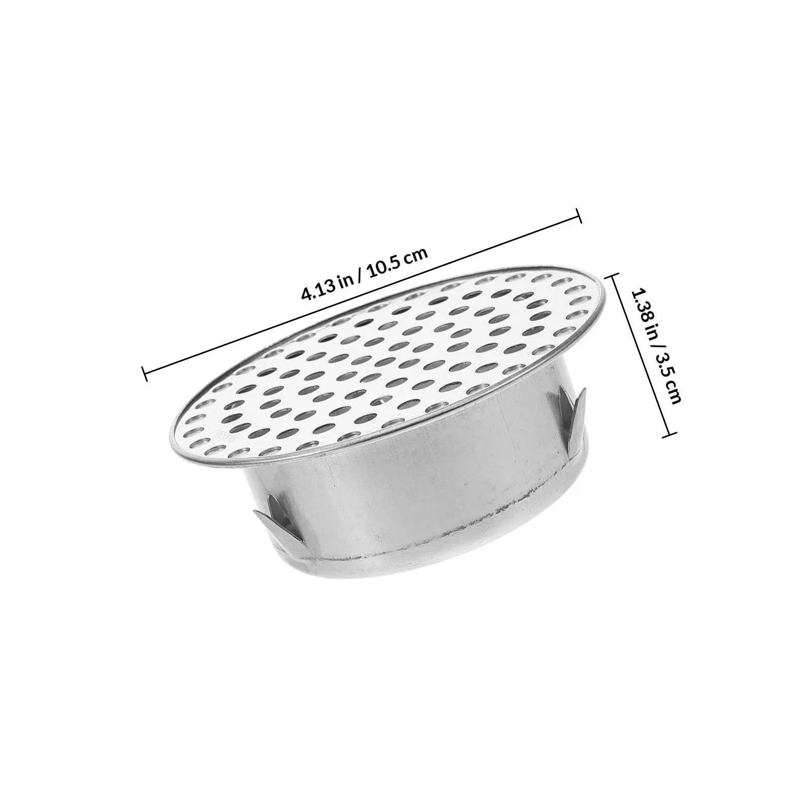 Stainless Steel Floor Drain Cover Round Removable Filter High Temperature Resistant Smooth Edge for Outdoor Garden Balcony