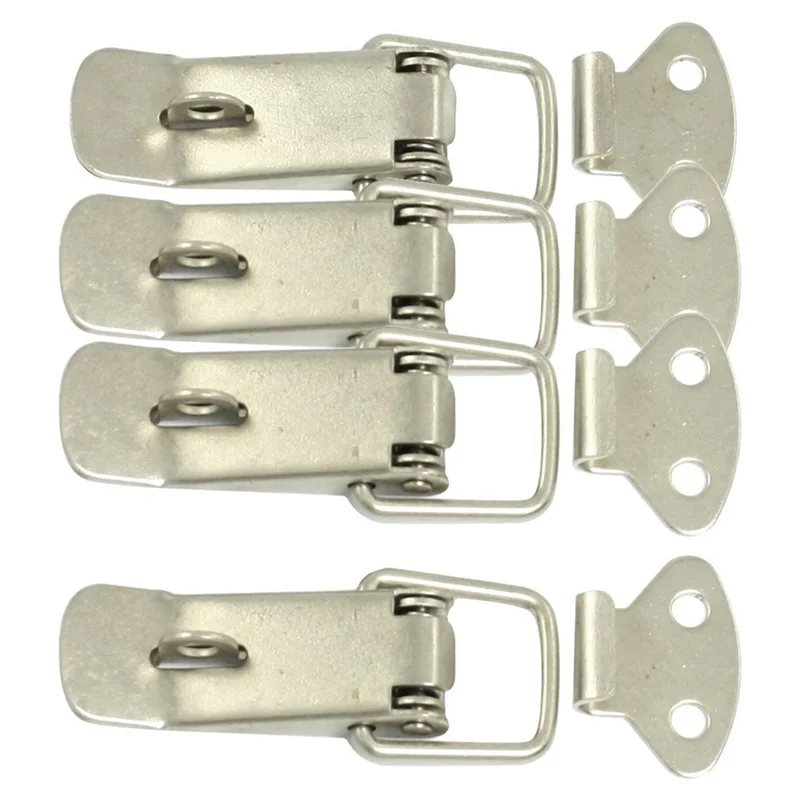 AT33 24 Pcs Hardware Cabinet Boxes Spring Loaded Latch Catch Toggle Hasp