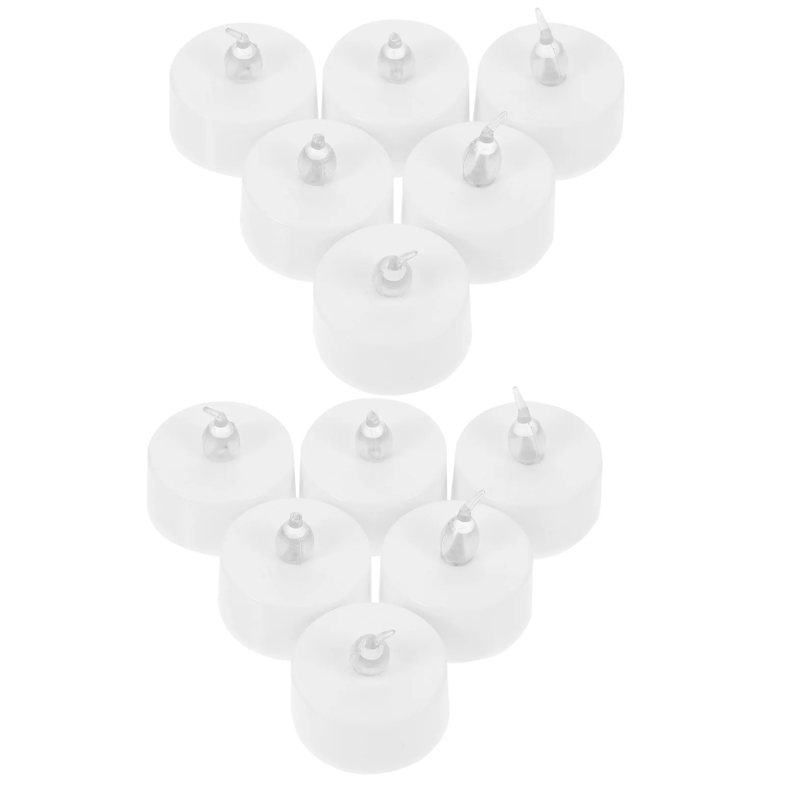 12 قطعة Led مصباح الضوء الإلكتروني الخفقان عديمة اللهب ديكور للحزب المنزل فندق عطلة الأبيض الكهربائية فريدة من نوعها