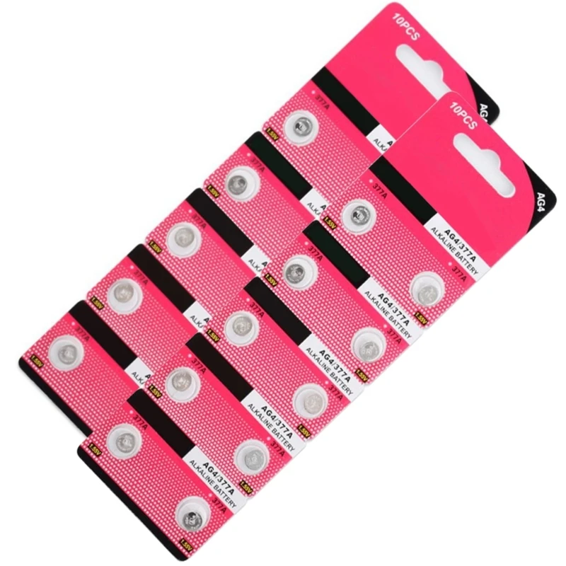 090F 20/10Count AG4 LR626 377A Батарея батарея для аккумуляторов для аксессуаров для игрушек