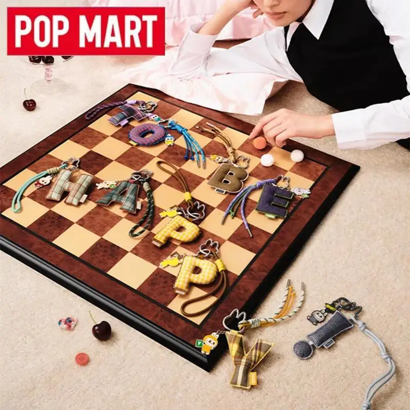 

POP MART LABUBU The Monsters Pin for Love Series Letter Pendant Blind Box Guess Bag Mystery Box Toys Doll Anime Figure Ornaments