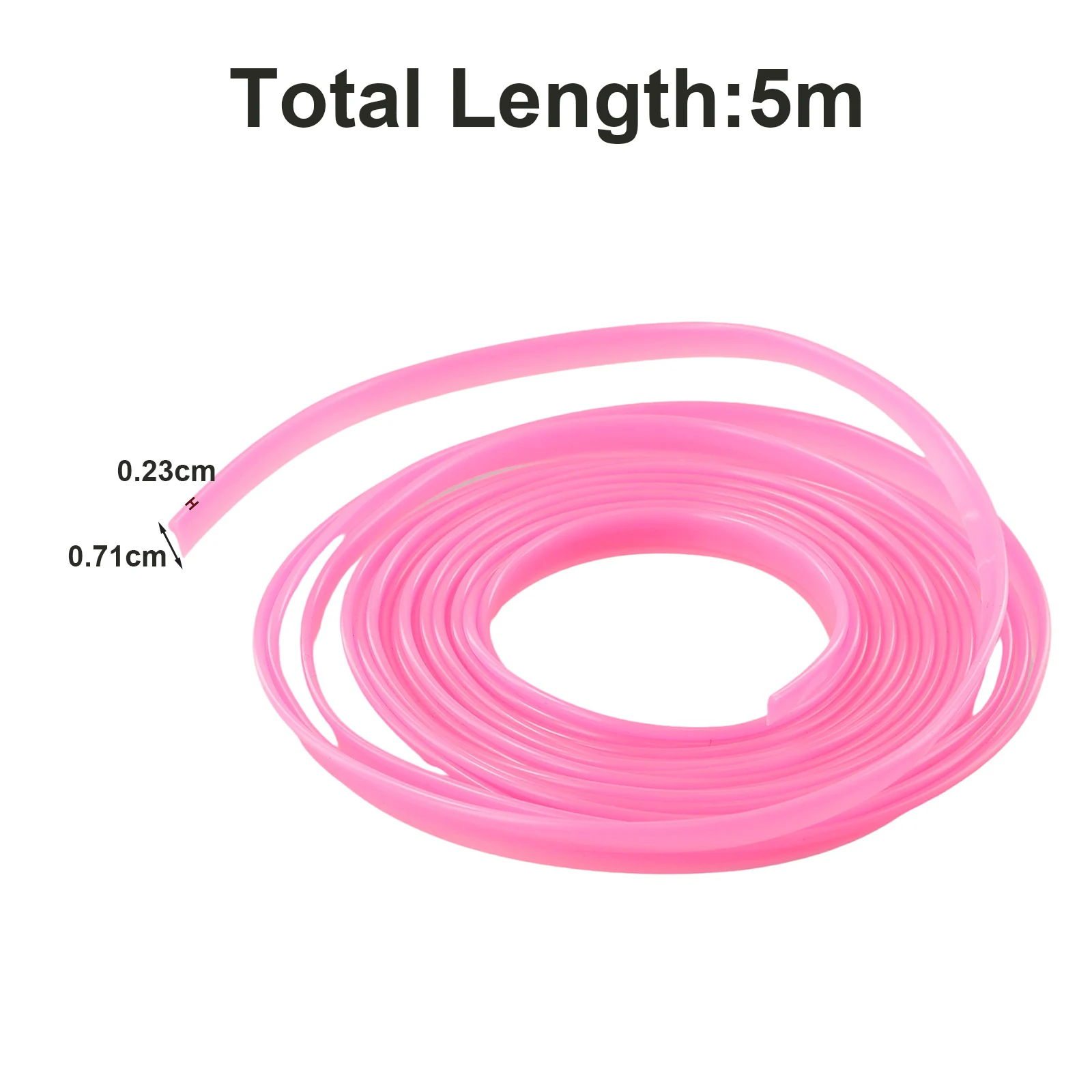 5M Universal Pink Points Edge Gap Door Panel moulding Line Trim Cars Interior Trim Line Strip Gap filler Seal Strip