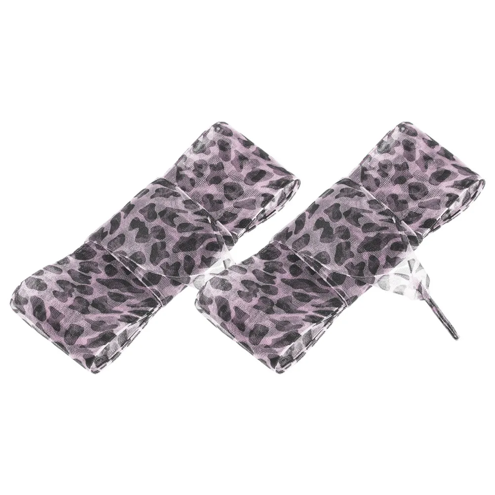 

1 Pair Wide Flat Ribbon Shoelaces Animal Print Decorative Laces For Sneakers Boots Replacement Sport Shoes Accessories