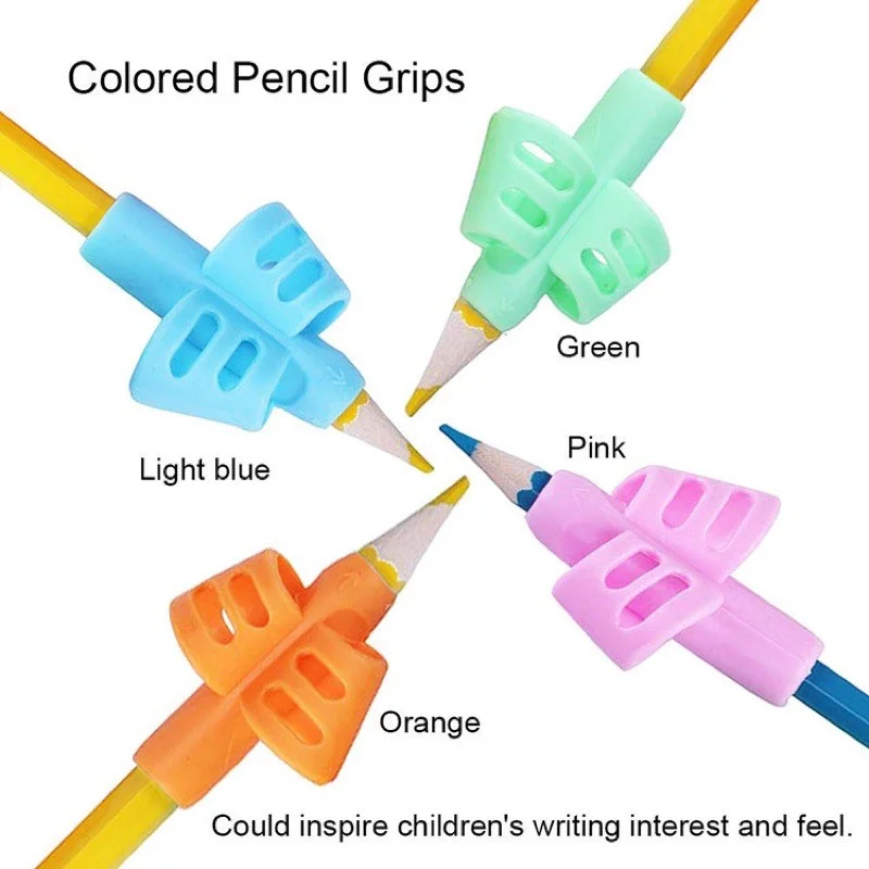 Two-Finger Pen Holder Children'S Writing Learning Practice Pen Assisted Holding Pen Posture Silicone Orthosis For Kids Students