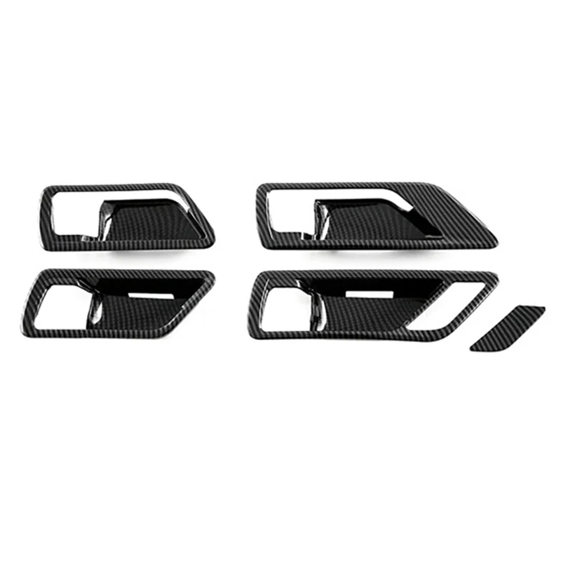 

Крышка дверной чаши из углеродного волокна, внутренняя дверная ручка автомобиля, крышка панели, накладка для Toyota Land Cruiser 300 LC300 2022-2023