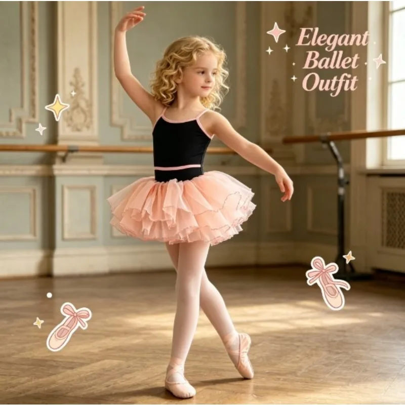 Spaghetti Strap Ballet Leotard Professional Exam Dance Bodysuit Elastic Training Wear Daily Practice Stage Show Soft Dancwear