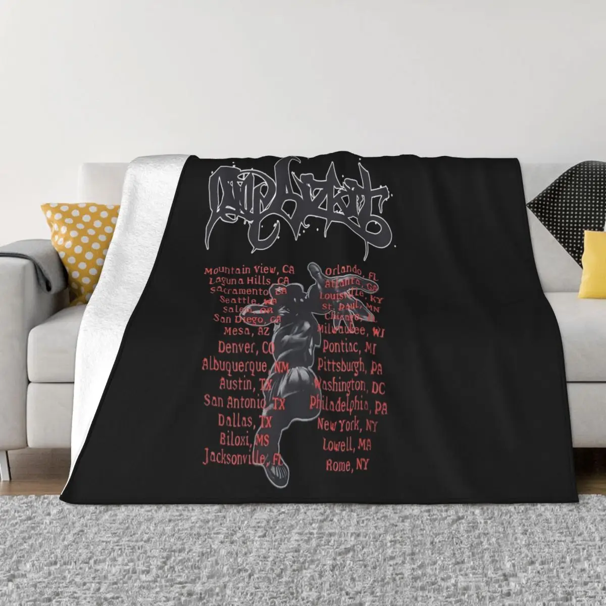 

Limp Bizkit Band Tour 1 Anime Bedroom Quilt For Bed Home And Decoration Throw Blanket