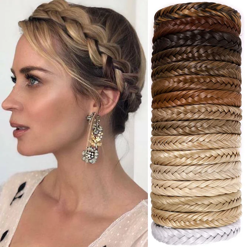 Bohemian Braided Twist Hair Band Elastic Twist Headband Women Hair Beauty Lady Grils Princess Hair Styling Accessories Tools