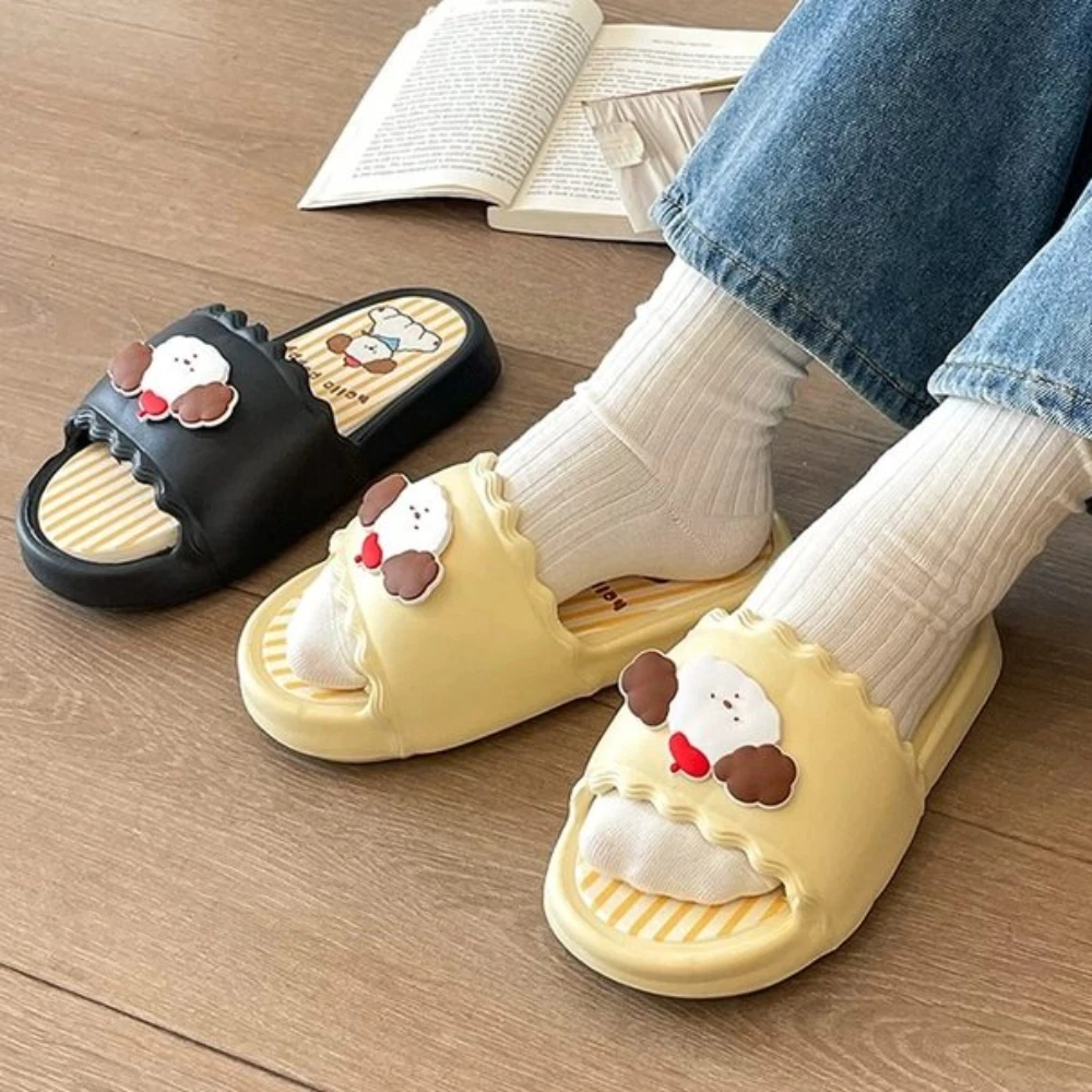 

Puppy Soft Sandals Y2K Ladies Gift Beach Dog Thick Slides Shoes Platform Slippers Casual Japanese Style EVA Cartoon Slippers
