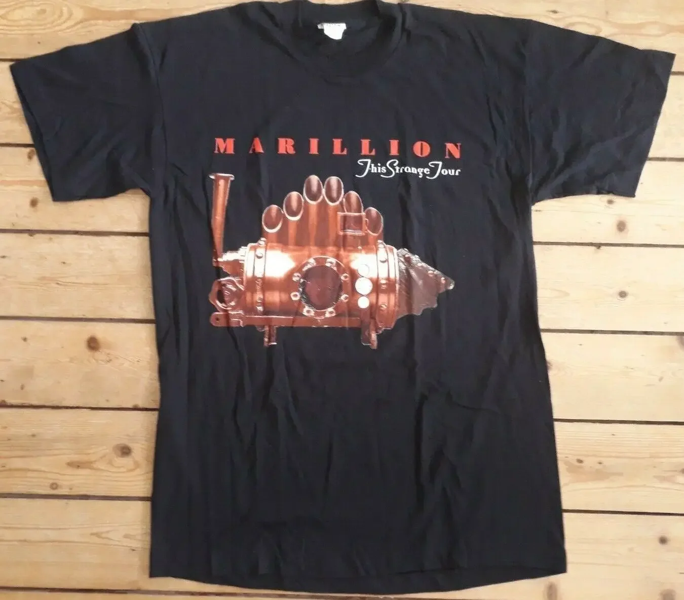 MARILLION This Strange Engine '97 EU UK NEW Tour T Shirt L NEW Prog Rock LP Fish long sleeves