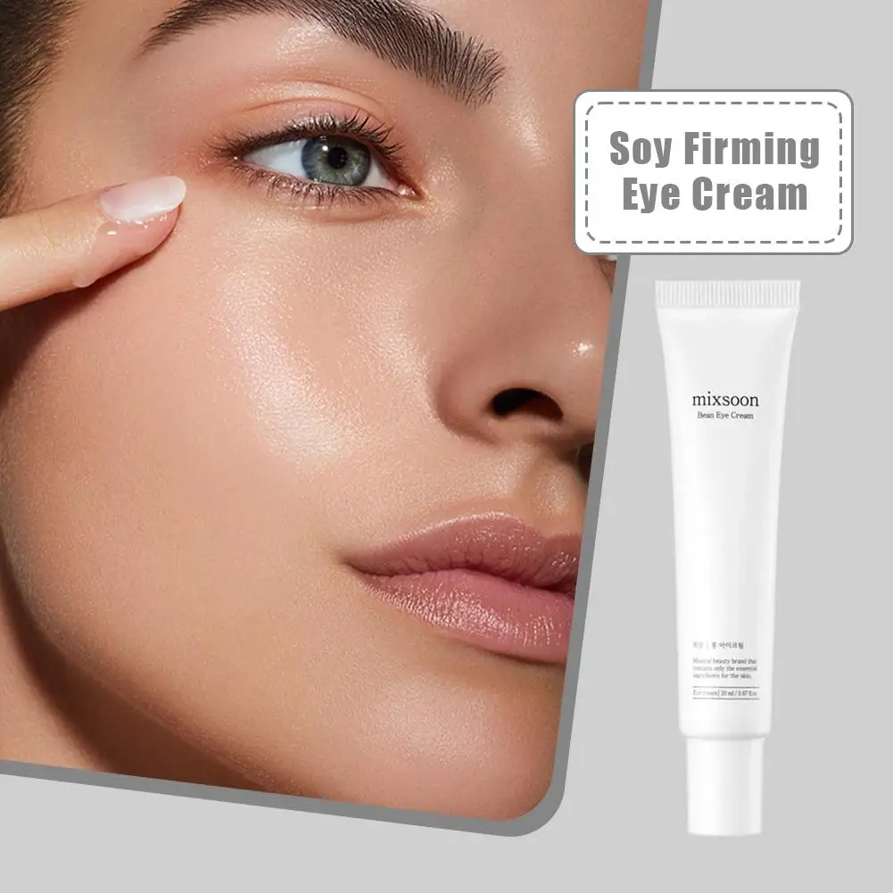 Mixsoon crème pour les yeux au soja coréenne 20 ml-hydratation en profondeur, raffermissante, réduit les ridules et l'affaissement, soulage la sécheresse, soin doux pour les yeux