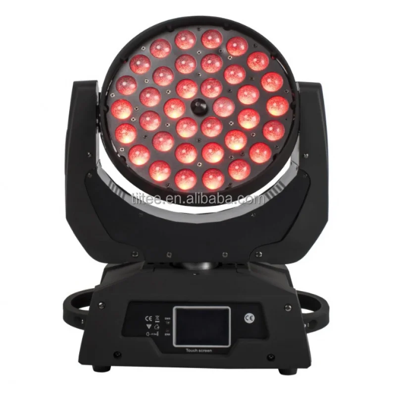 

Tiitee TT-Z3610 RGBWA+UV LED Moving Head Wash Beam Stage Light for Christmas Wedding Disco Party - Pack of 10