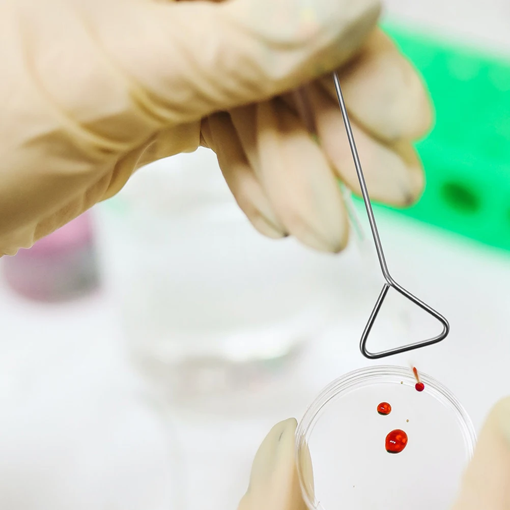 

6Pcs Coating Rods Stainless Steel Laboratory Tools Wide Spreading Bars Cell Spreaders Reusable Cultivation Plates