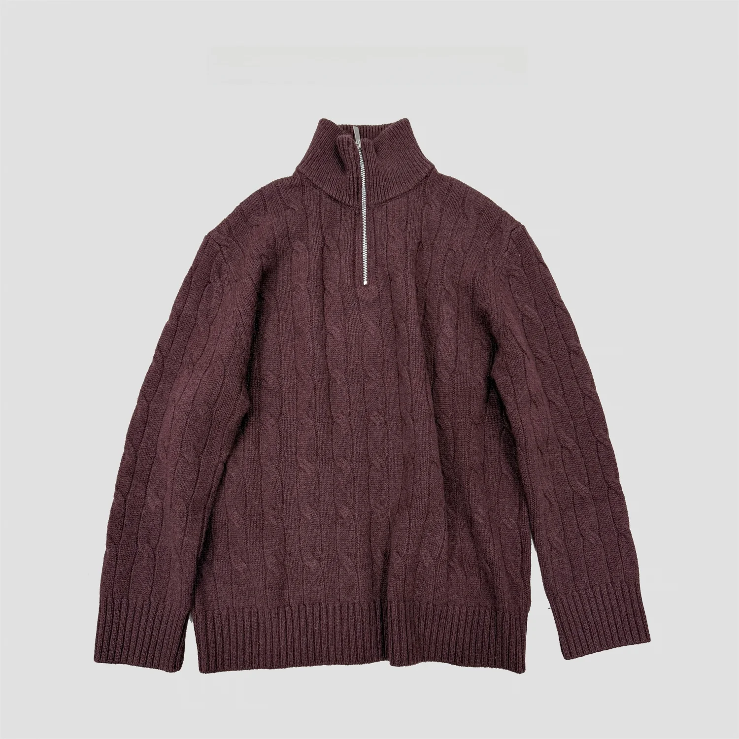 

Мужской вязаный шерстяной свитер Ele Gentleman's на молнии, свободный крой, теплый, для осени и зимы, модный, для повседневной носки