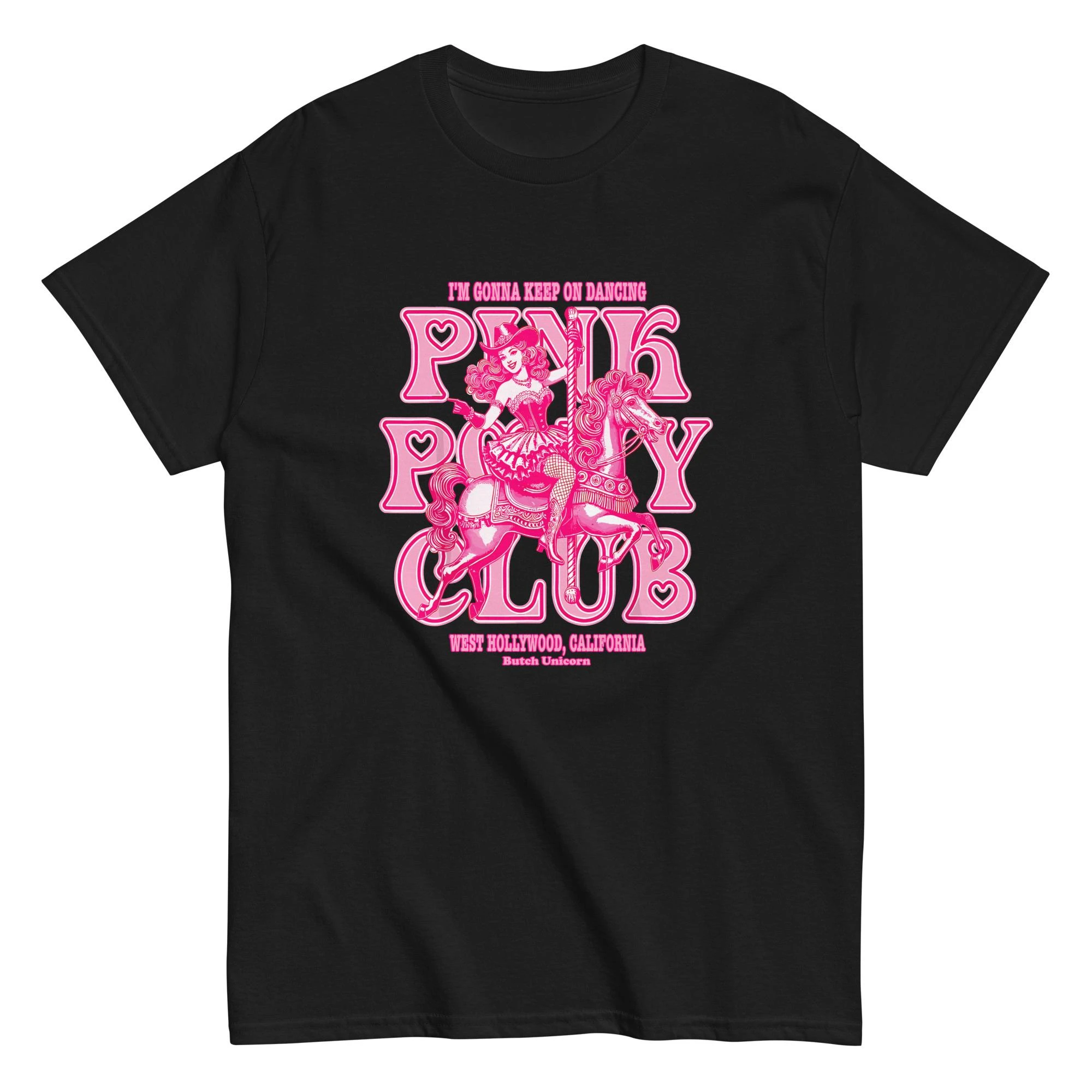 Cowgirl Pink Pony Club T-shirt Chappell Roan Fan Enthusiast Gift 2026 Summer Men's Women's Y2K Clothing Retro Pure Cotton Shirt