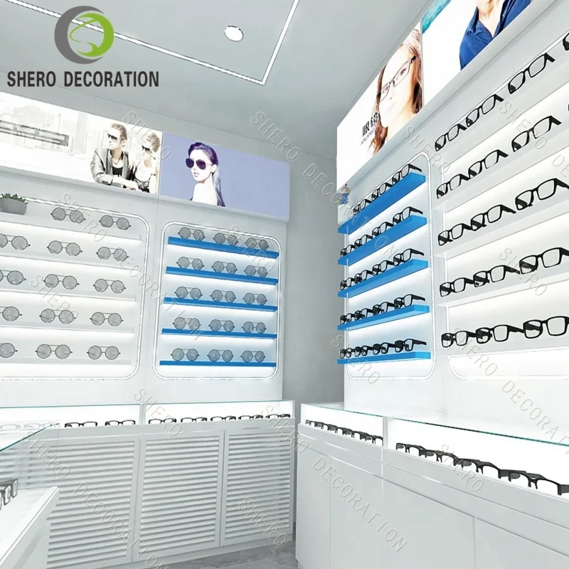 custom.Eyewear Frame Display Retail Optical Shop Decoration Eyewear Glass Display Showcase