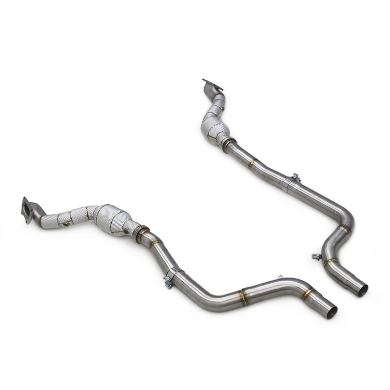 

OBM Factory Catalyst Downpipe For Dodge Challenger 3.6L 2015-2023 Polished Stainless Steel Catted Pipe Car Exhaust System