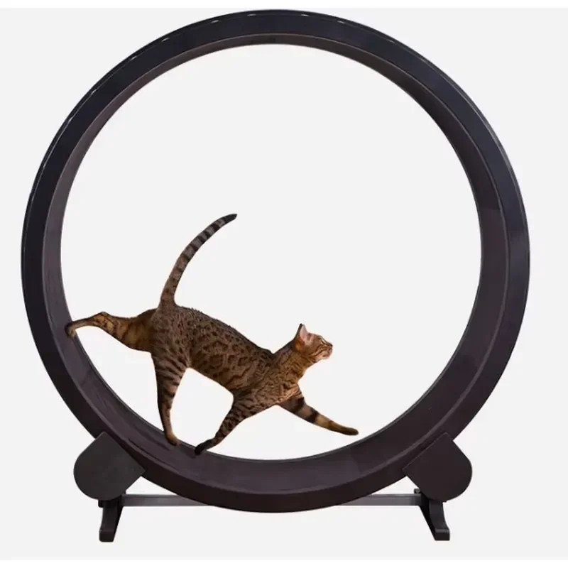 Unique Design Low Noise Rugged Base Cat Running Wheel Treadmill Toy for Cats