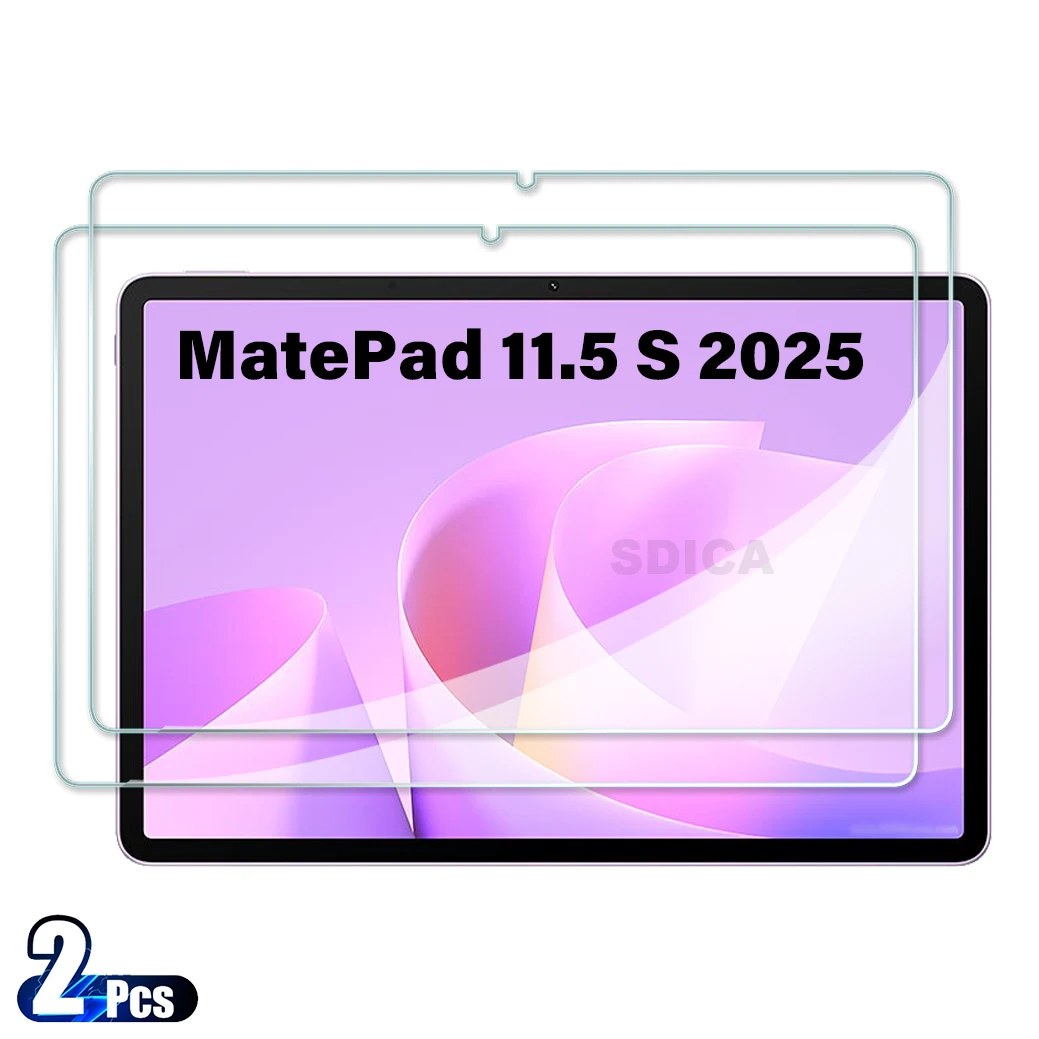 

2PCS For Huawei MatePad 11.5 S 2025 Tempered Glass Screen Protector 11.5 inch Tablet Anti Scratch HD Protective Film SLG-W50 W10