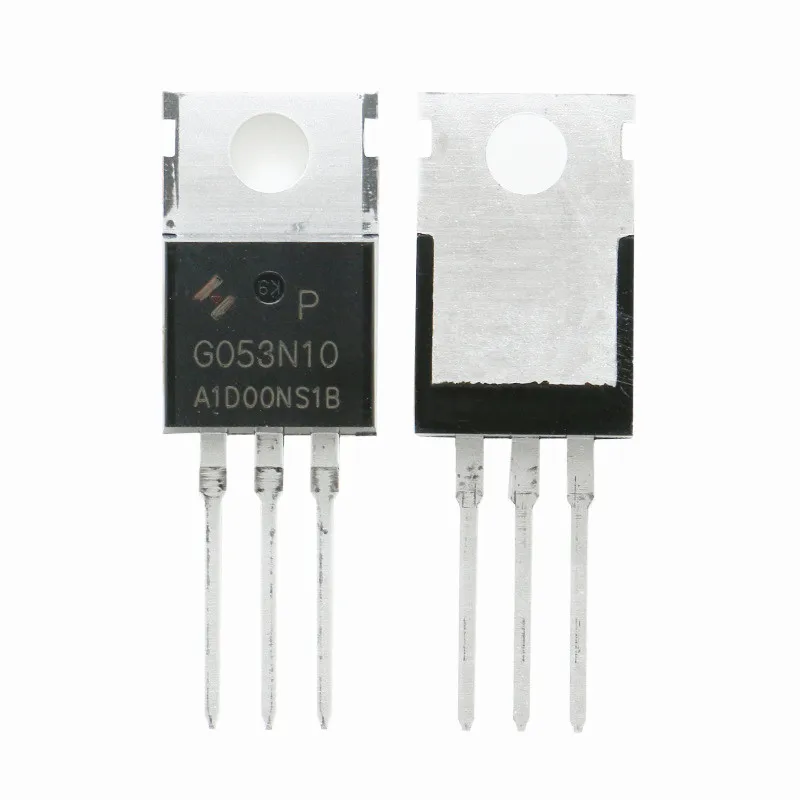 MOSFET do modo do realce do N-canal, produto brandnew, genuíno, MARCAÇÃO DE HYG053N10NS1P TO-220-3, G053N10, 100V, 120A, 10 PCes pelo lote