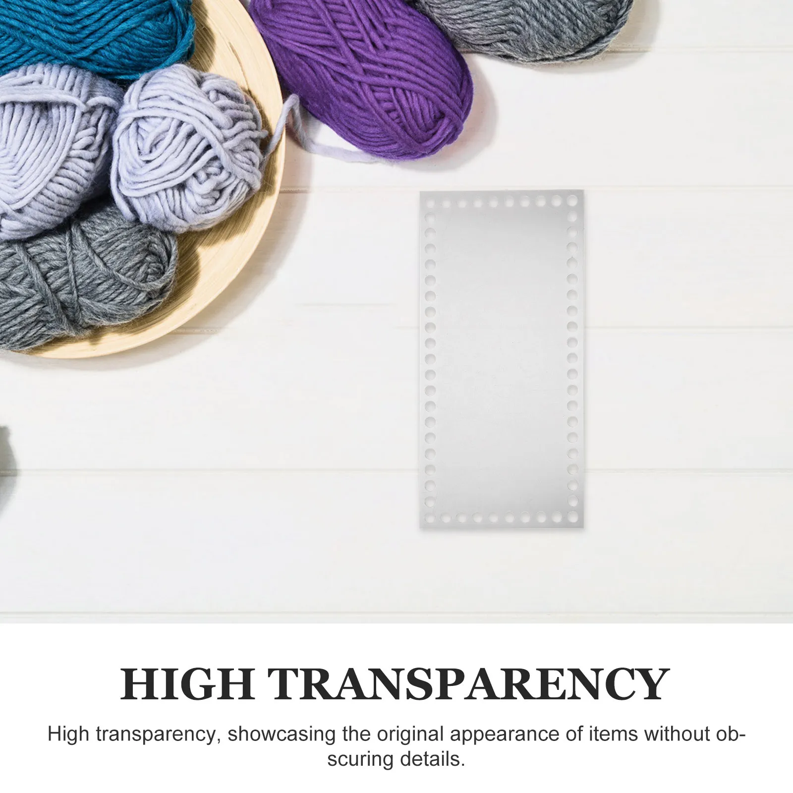 10 قطعة مستطيل من الأكريليك الشفاف قاعدة سفلية 2 مللي متر مستقر قوي لسلة كروشيه النسيج قيعان حقيبة ذاتية الصنع