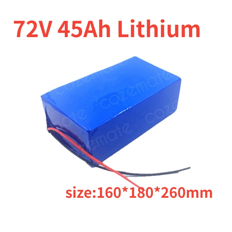 リチウムイオン電池72V,45Ah,80A,5000Wモーター用,3000W,10800W,三輪車,スクーター,オートバイ,インバーター,充電器10