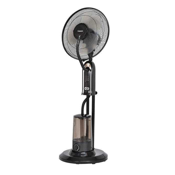 Controle remoto elétrico Air Cooling Fan, Stand Floor, interior em pé Spray água Névoa Fan, 16"