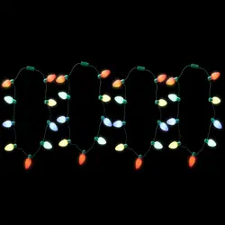 Holiday Festival LED New Year Party For Home Novelty LED lights Christmas Light Bulb Necklace Party Favor Christmas decorations