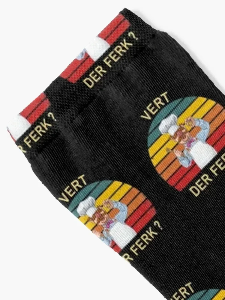 جوارب قميص الشيف السويدي VERT Der Ferk Run هدية مضحكة فاخرة للرجال جوارب نسائية #2