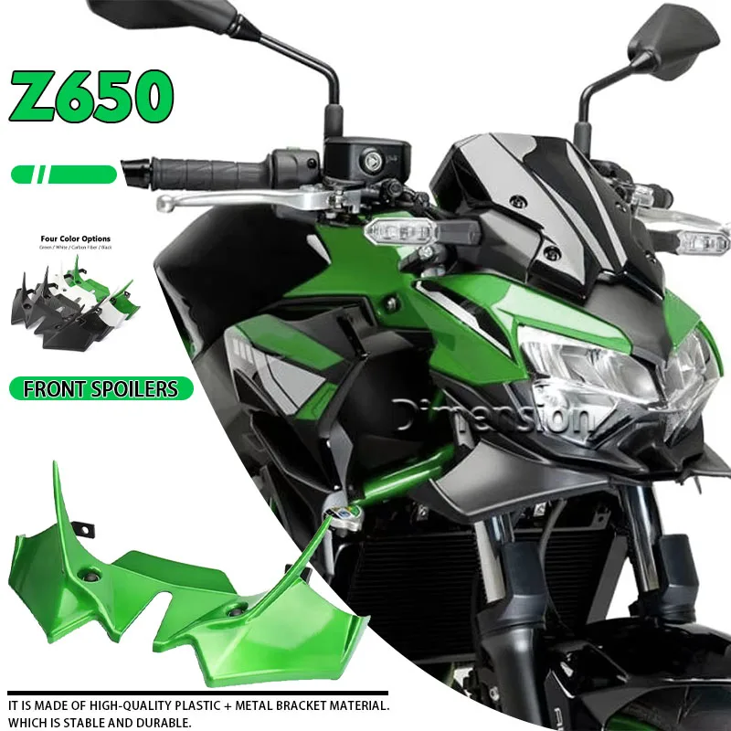 

For Kawasaki Z650 z650 Z 650 2021-2024 New Motorcycle Front Wheel Fender Beak Nose Cone Extension Extender Cowl Spoiler Cover