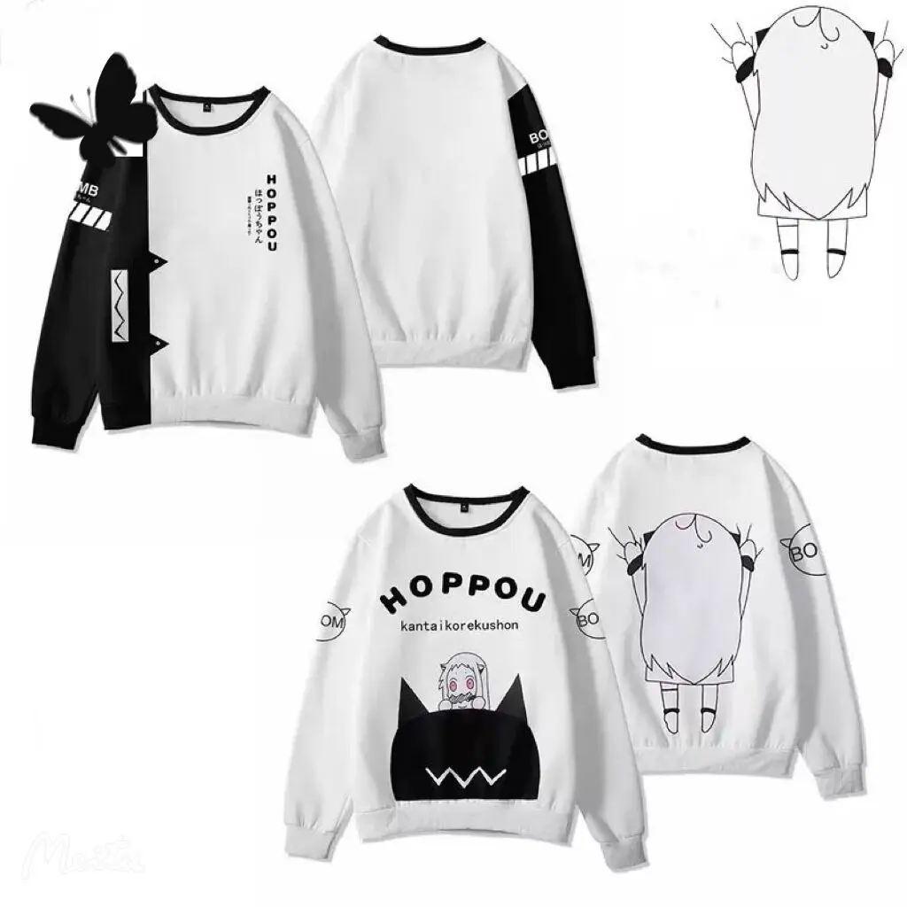 2022 Kawaii Kantai Collection Hoppou 3D Printing T-shirt Fashion Round Neck Long Sleeve Popular Streetwear Plus Size