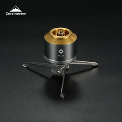 CAMPINGMOON TC-ST Stainless Steel 1/4 Camera Stand Foldable Aluminum Gas Tank Camping Atmosphere Light Stand Tripod