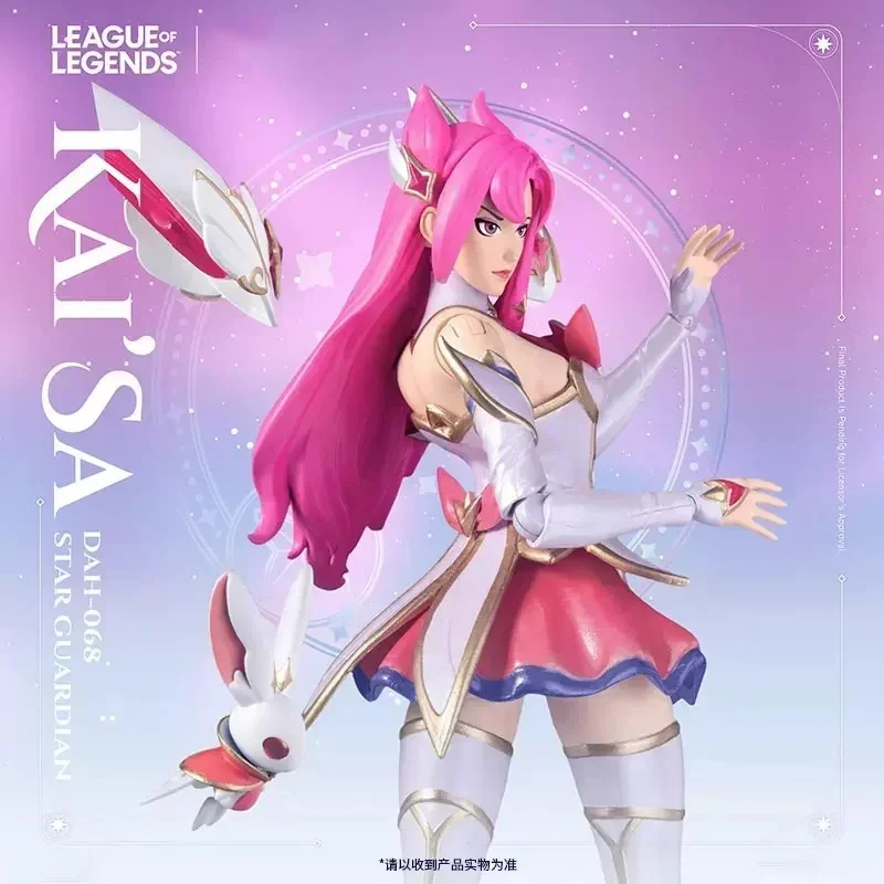 Game League Of Legendes Anime Figuren Star Guardian Kai'sa Serie Speelgoedmodel Hanger Joint Action Poppen Pvc Kantoor Bureau Ornament