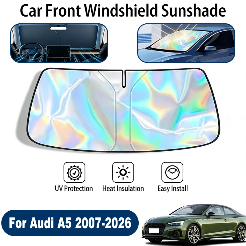 

Windshield Sun Shade For Audi A5 2007-2026 Foldable UV Reflective Front Window Sun Protection Cover Accessories