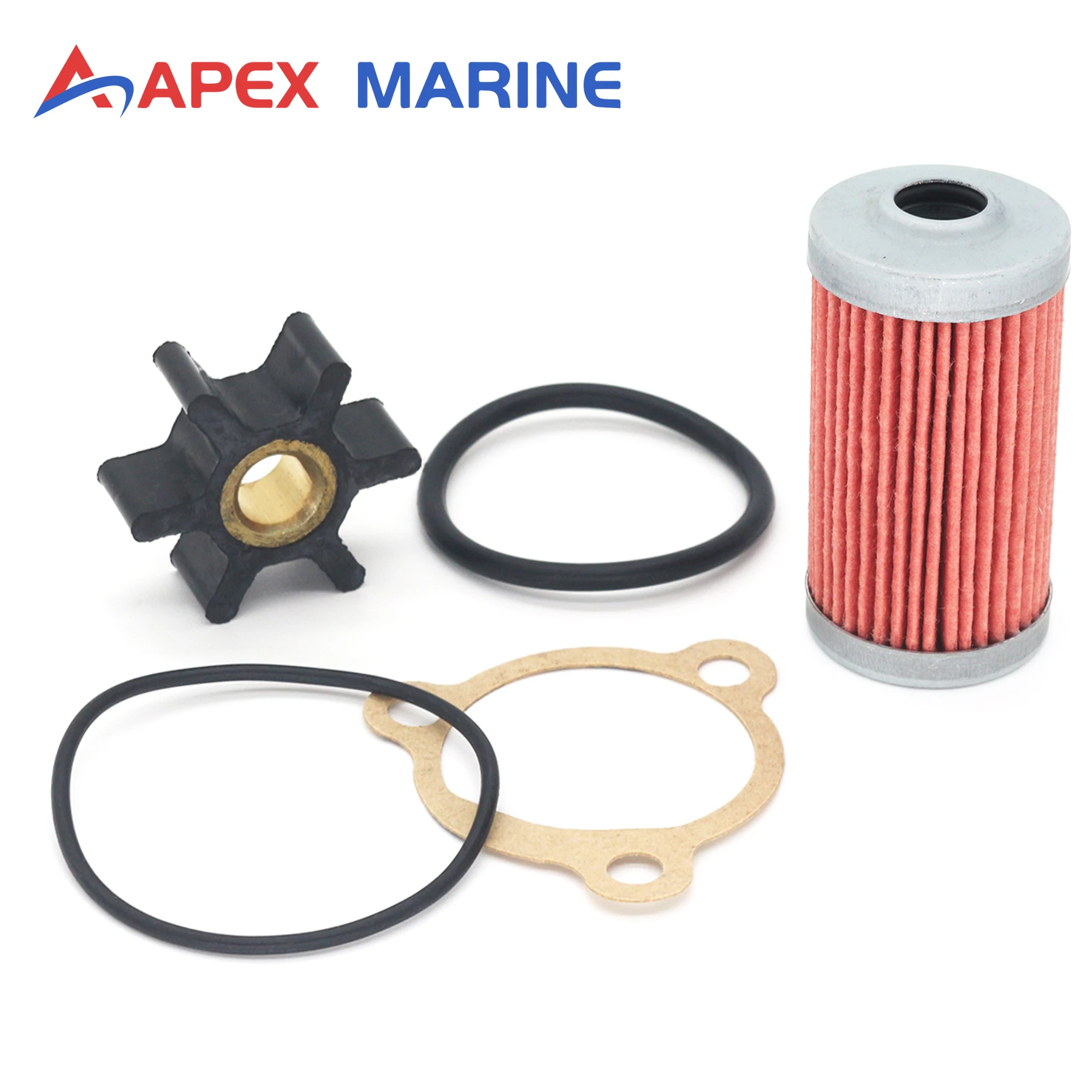 

For Yanmar 1GM 1GM10 Series Maintenance Kit Replacement 128176-42071 Impeller 104500-55710 Fuel Filter Service Kit