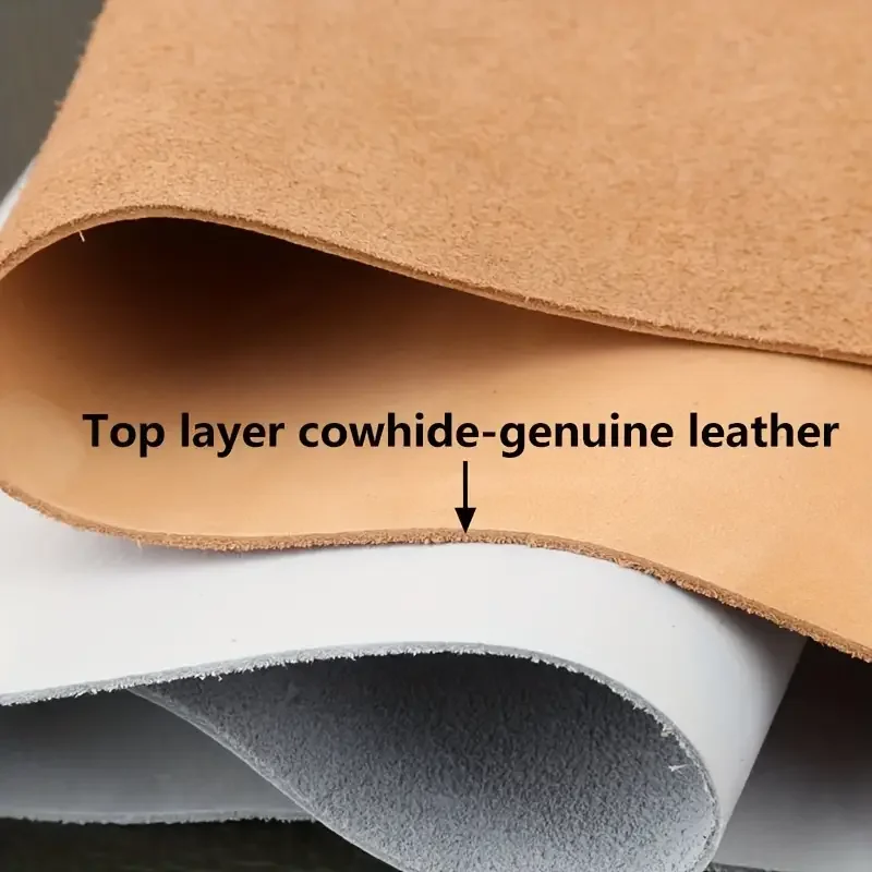First Layer Genuine Leather, Original Leather Material, Frosted Leather, 1.5mm Thick Soft Cowhide, Non Dyed, Handmade DIY Leathe