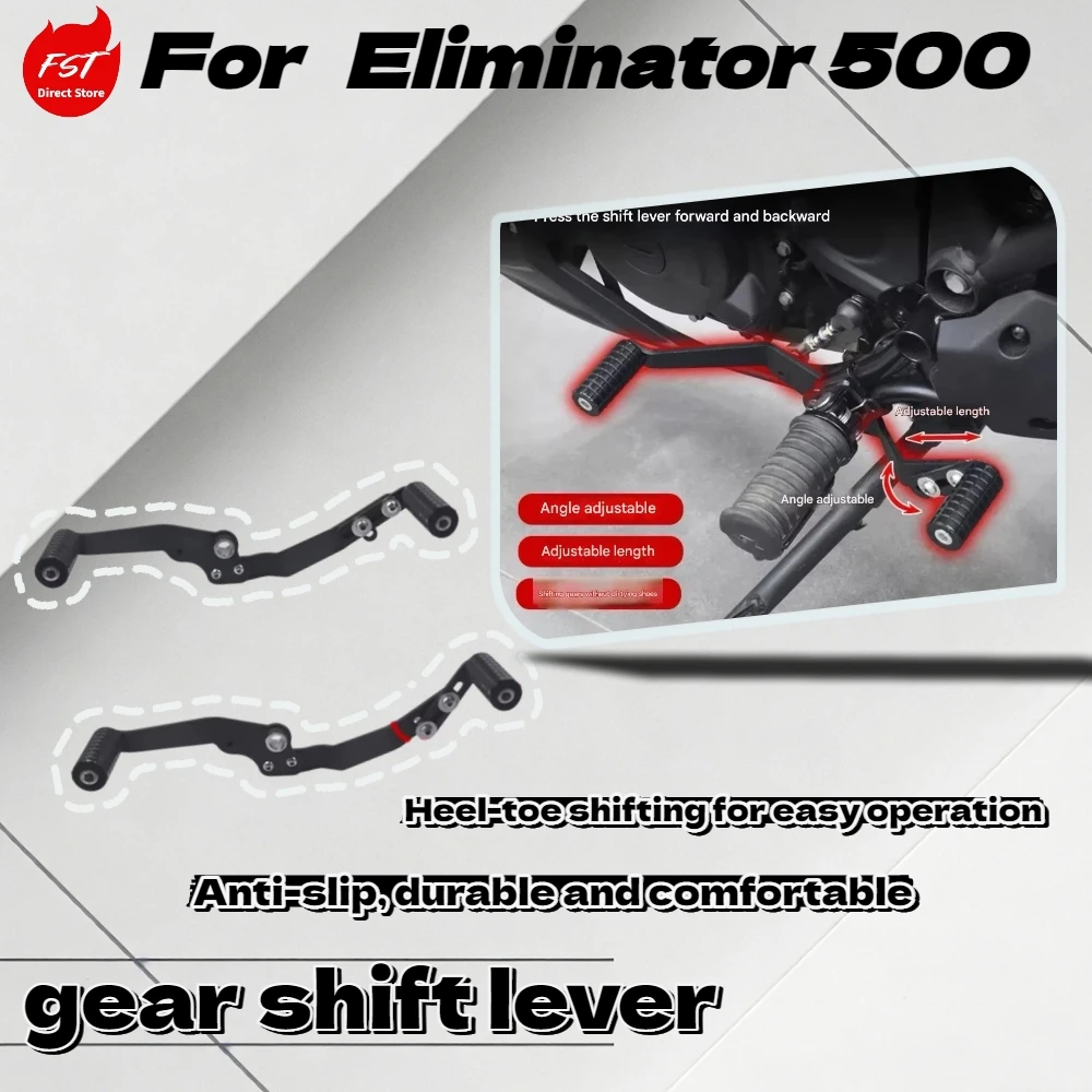 For Eliminator 500 High Hardness Gear Shift Lever Anti-Slip Smooth Shifting Accessories