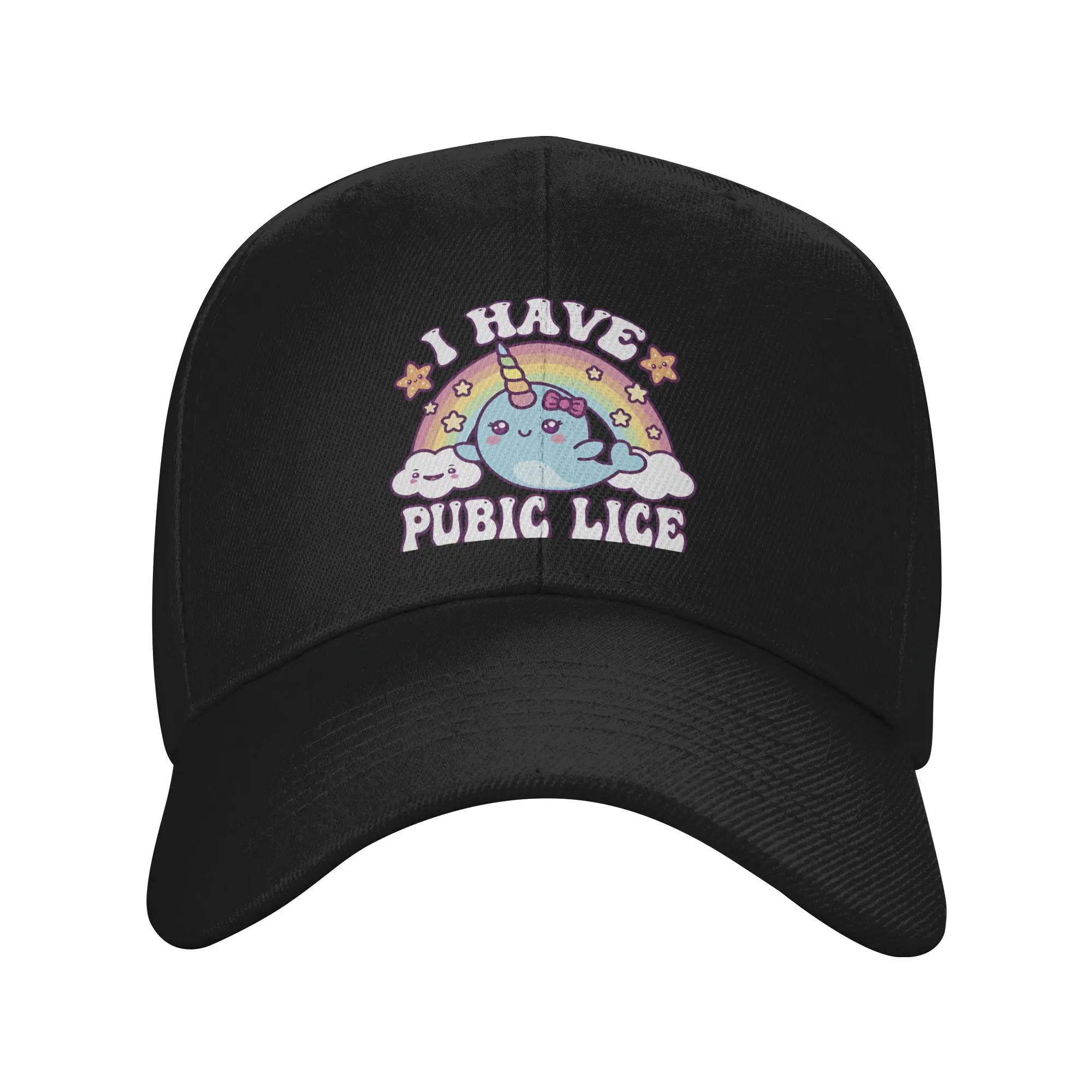 Fashion I Have Pubic Lice Funny Retro Offensive Inappropriate Curved Brim Baseball Cap Cycling Men's Caps
