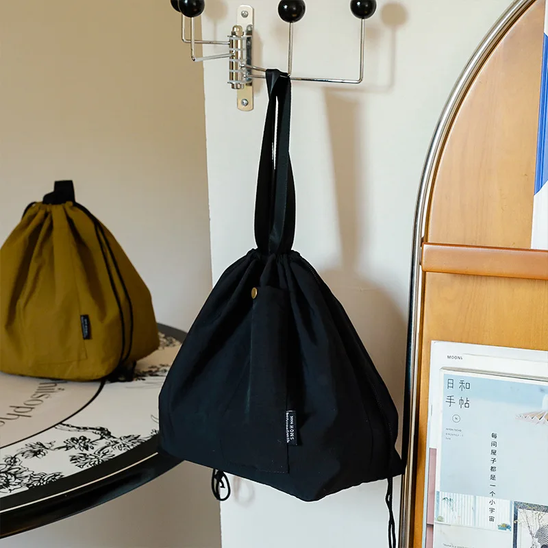 جديد اليابانية الكورية حقيبة الغداء القطن قماش كبير بلون الرباط المحمولة الحرارية معزول نزهة تخزين بينتو Box2027