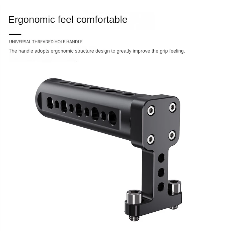 For Sony Canon Rabbit Cage Upper Handle Camera Top Handle Camera Rabbit Cage Portable Convenient Aluminum Alloy Upper Handle