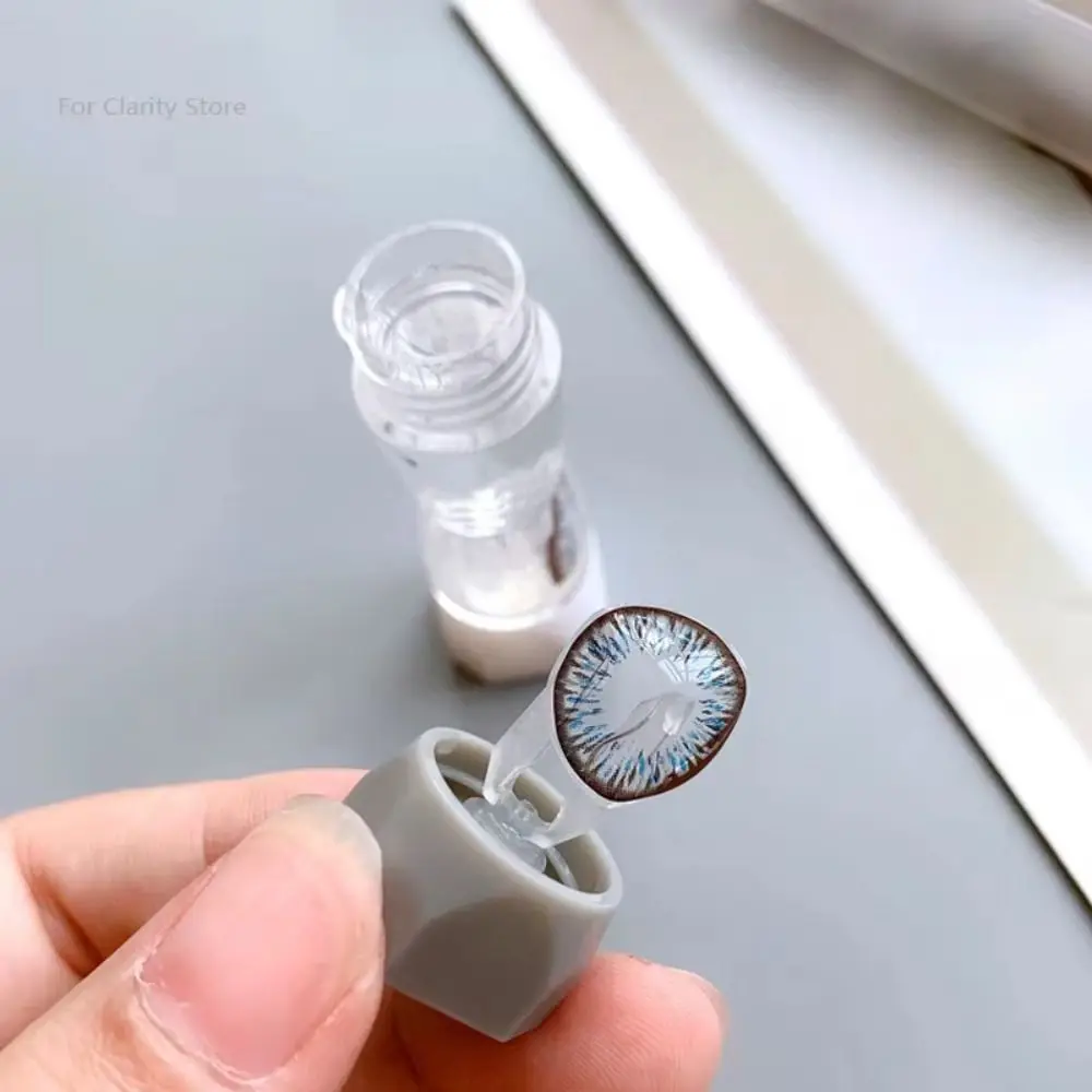 

8 Pairs Portable Contact Lens Box Holder Clear 7 Colors Contact Lenses Soak Storage Case Durable Small Design RGP Lens Container