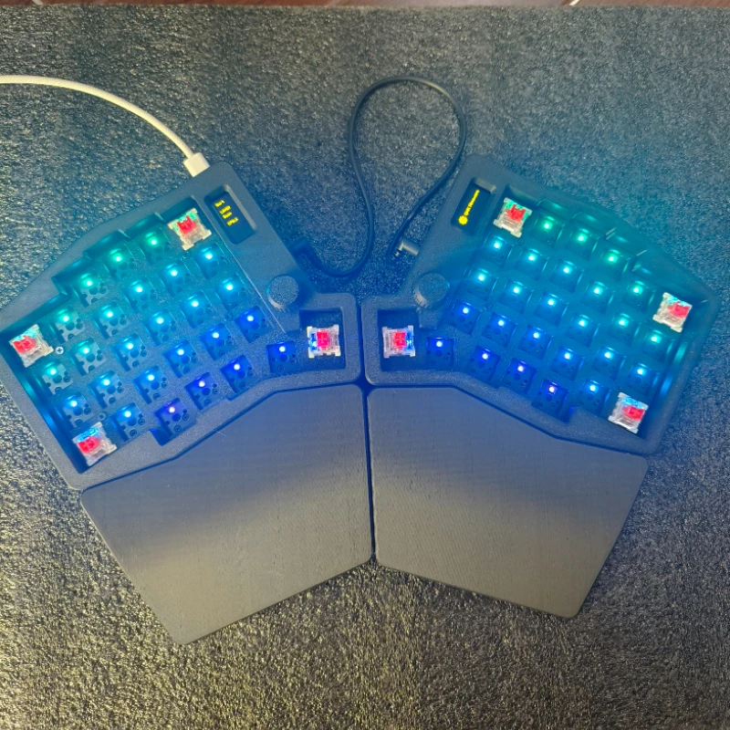 58key Sofle V2 RGB Wired Split Keyboard Kit Aldebaran 66key 2.4G Wireless Split Keyboard Magnetic Hand Support Custom Sofle Kit